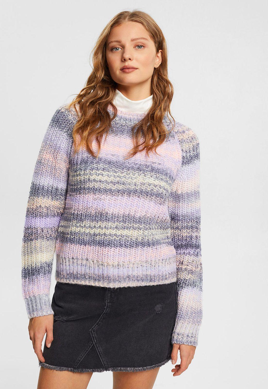 Sweater En Mezcla De Punto De Lana Grueso Mujer Esprit-0