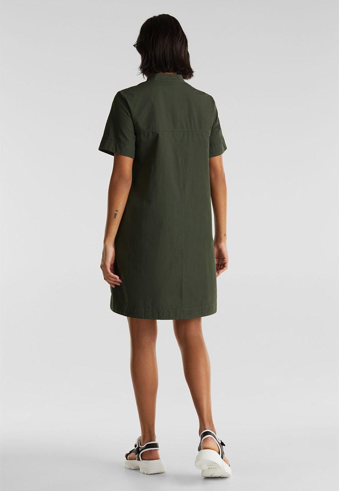 Vestido estilo militar en algodón ecológico-1
