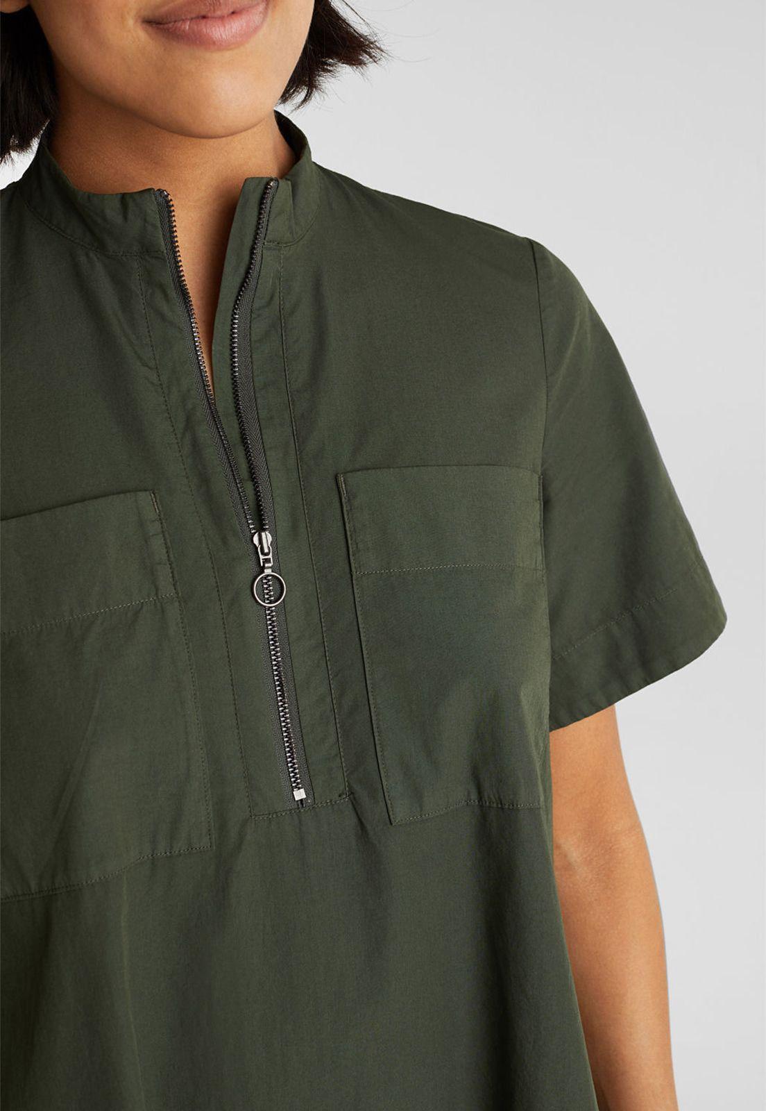Vestido estilo militar en algodón ecológico-2