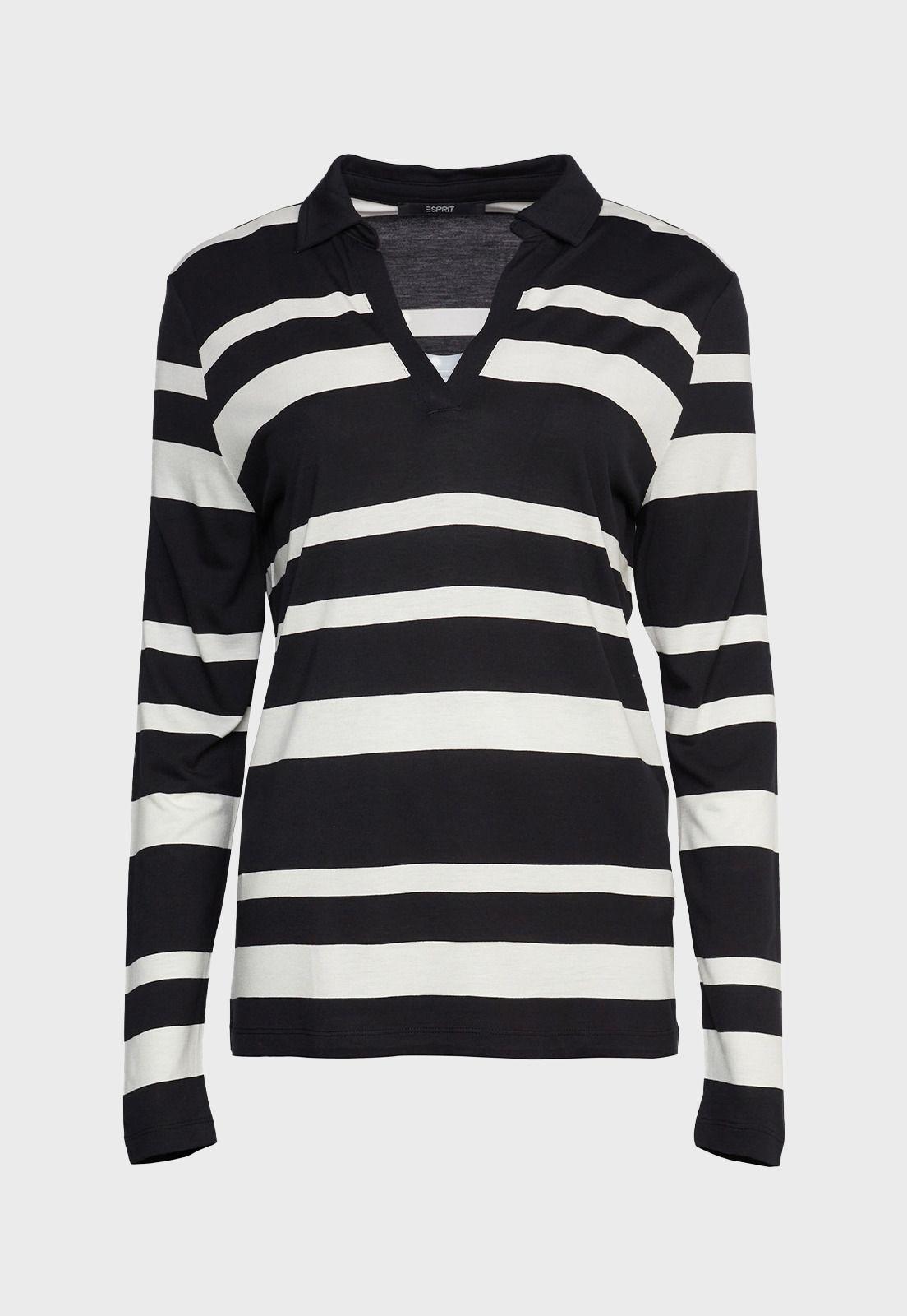 Polera manga larga escote en v Mujer Esprit-1