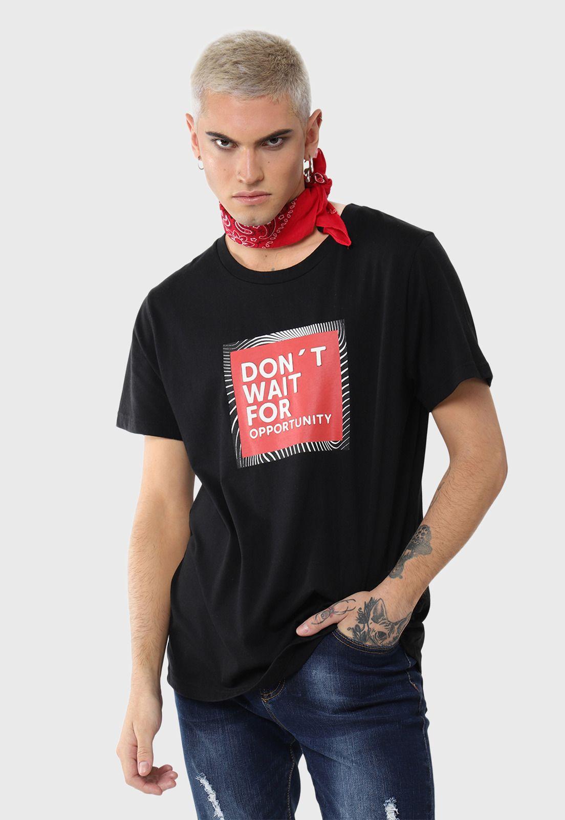 Polera Manga Corta Negro Soviet SVPO246NE-0