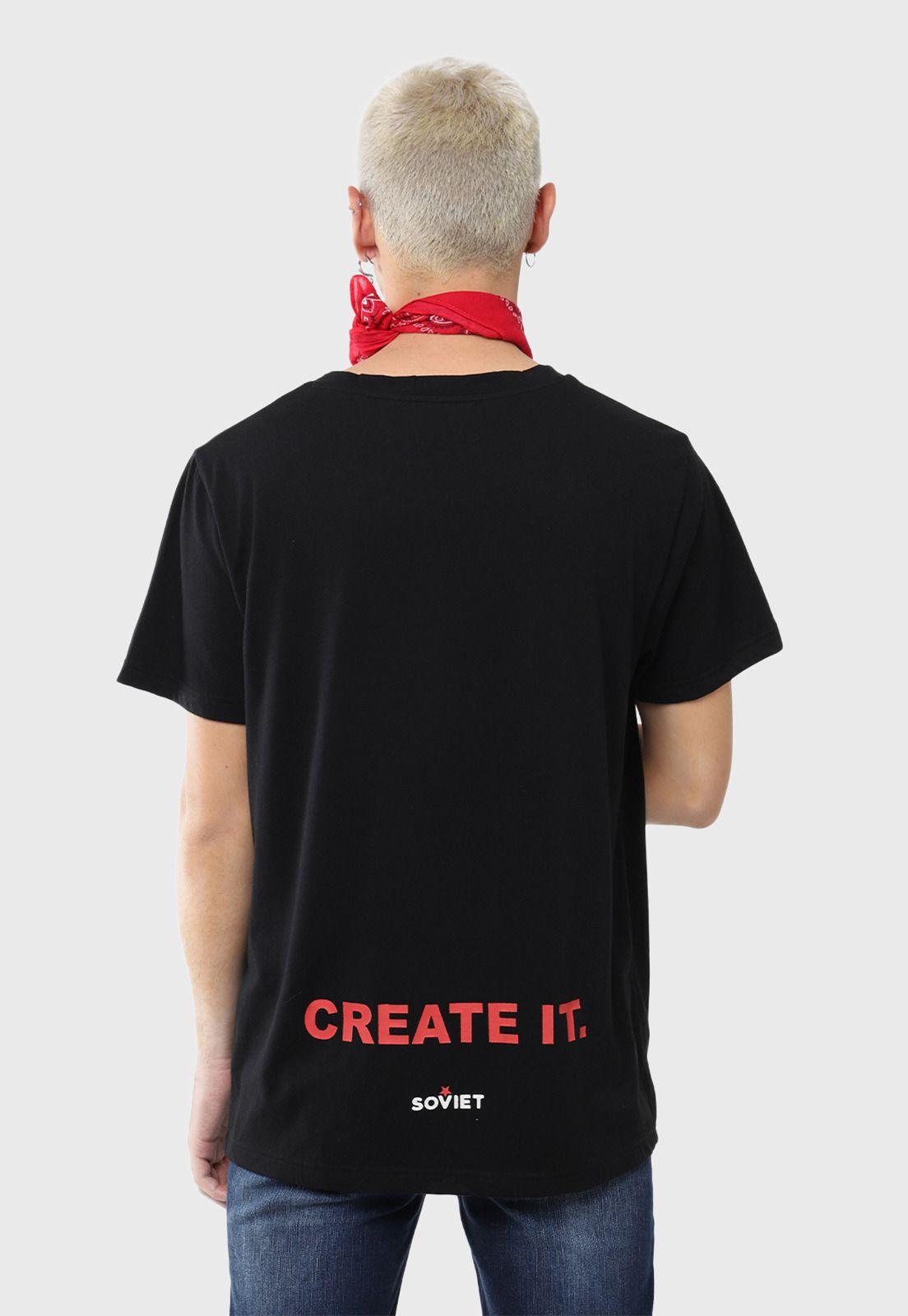 Polera Manga Corta Negro Soviet SVPO246NE-1