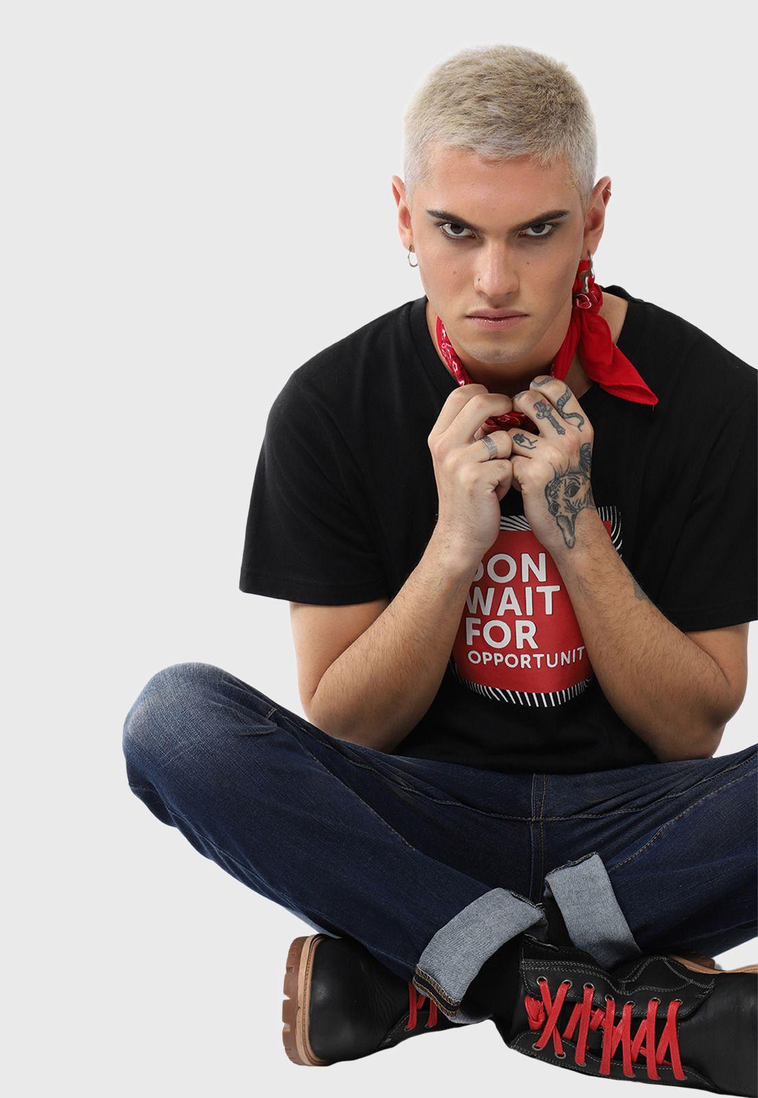 Polera Manga Corta Negro Soviet SVPO246NE-3