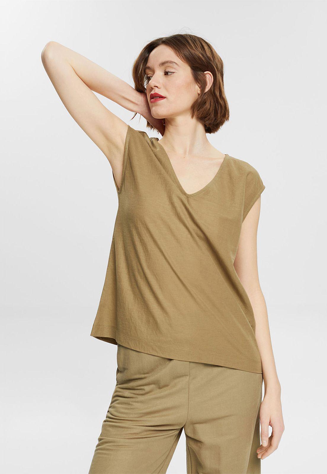 Polera Con Cuello En V Esprit-0