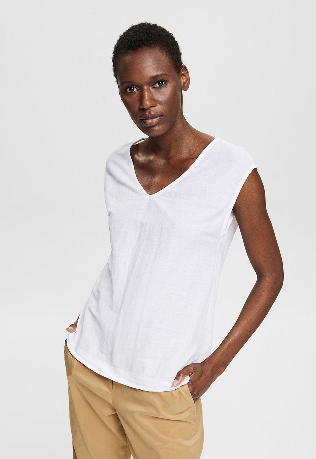 Polera Con Cuello En V Esprit-0