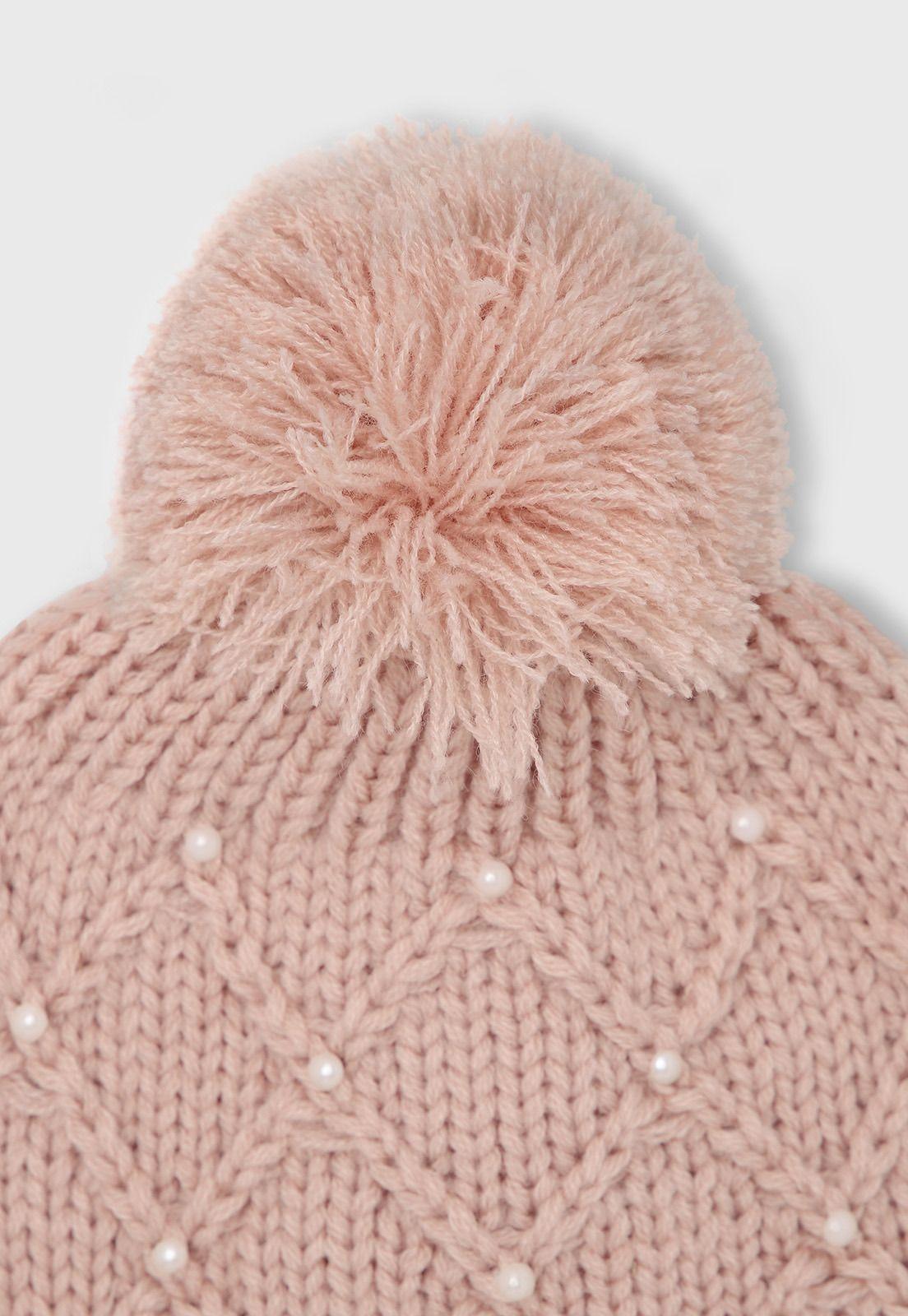 Gorro De Invierno Niña Osito OGOA606RD-2