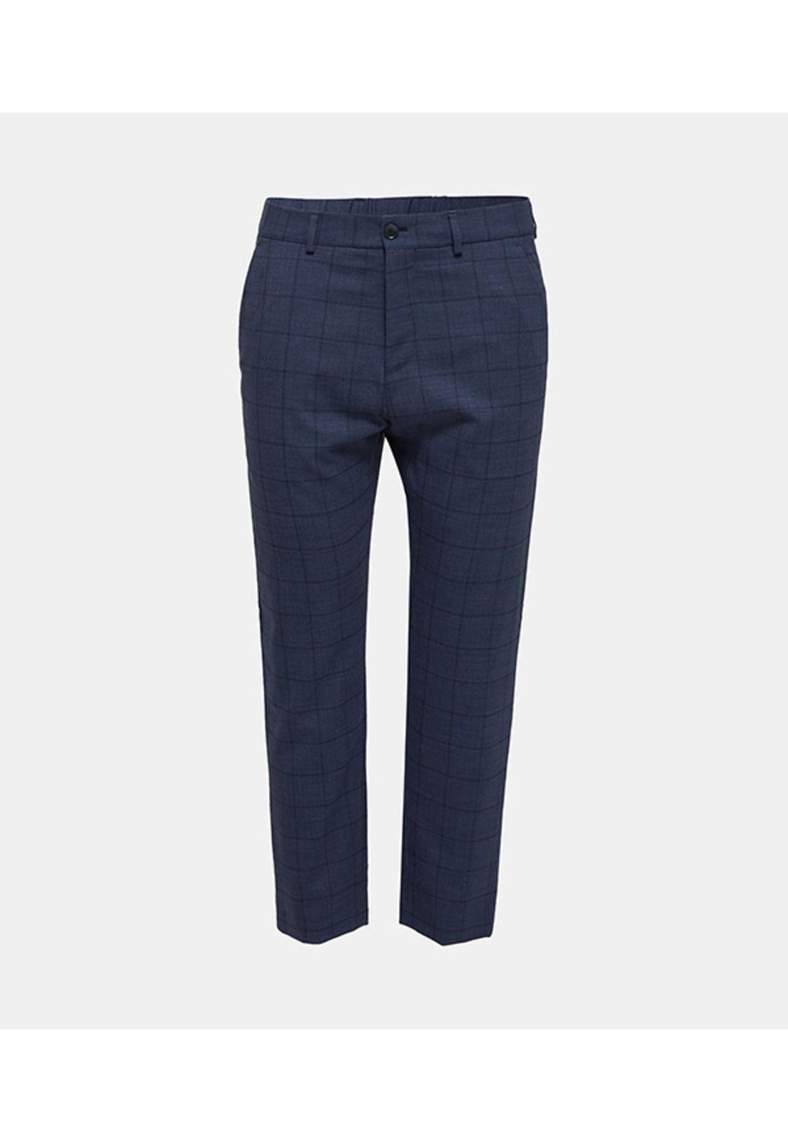 Pantalón slim con cuadros COOLMAX®-3
