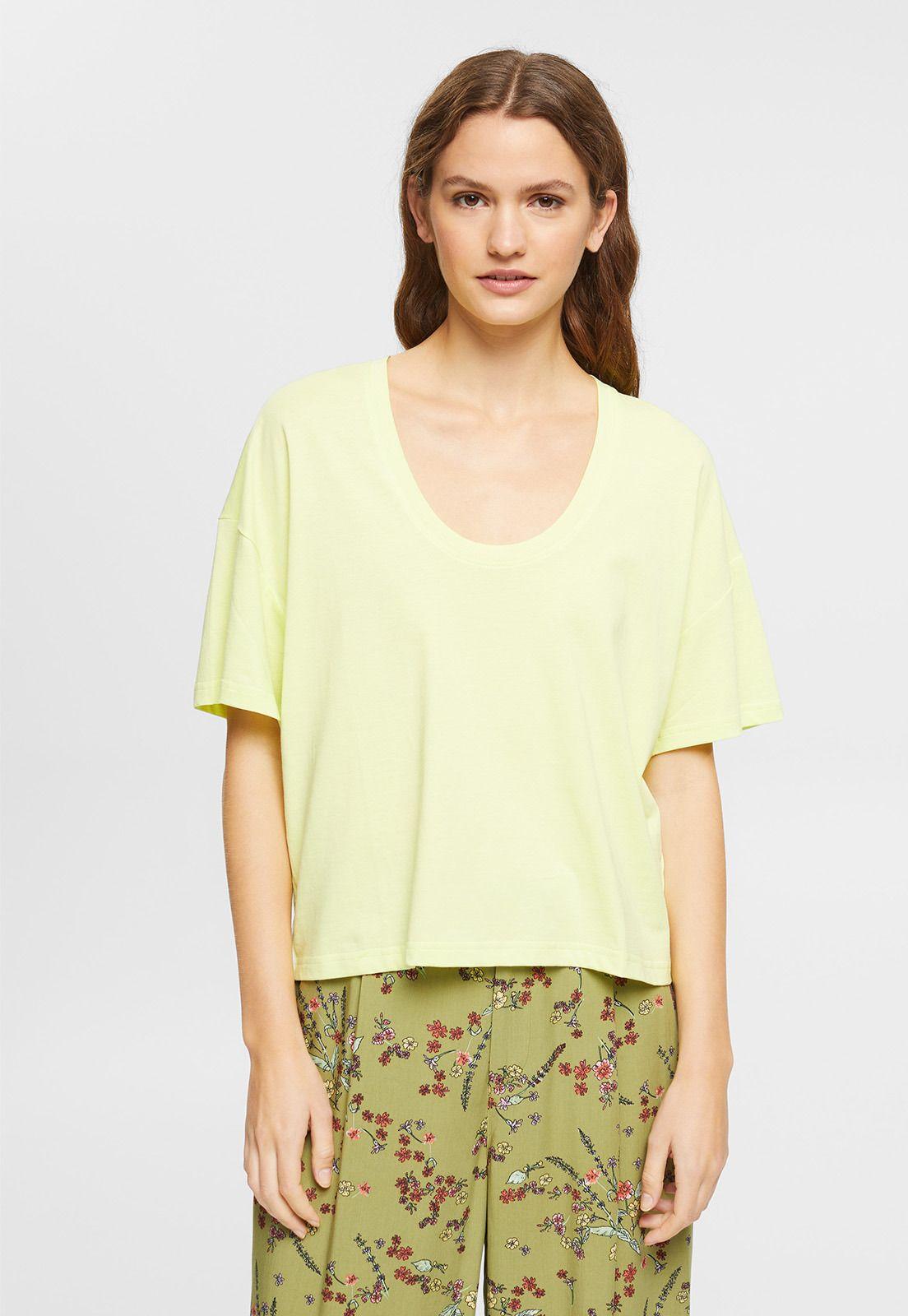Polera Cropped Oversize Mujer Esprit 053CC1K302-2
