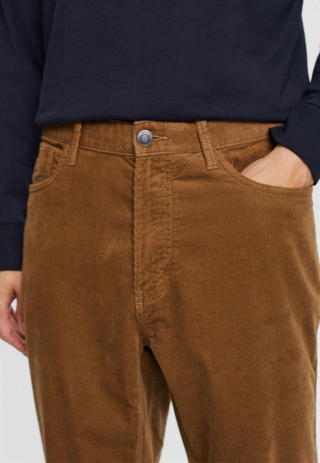 Pantalón De Cotelé De Corte Recto Hombre Esprit 093EE2B302-2