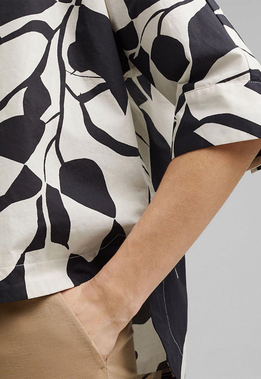 Blusa En Popelina Con Estampado Esprit-2