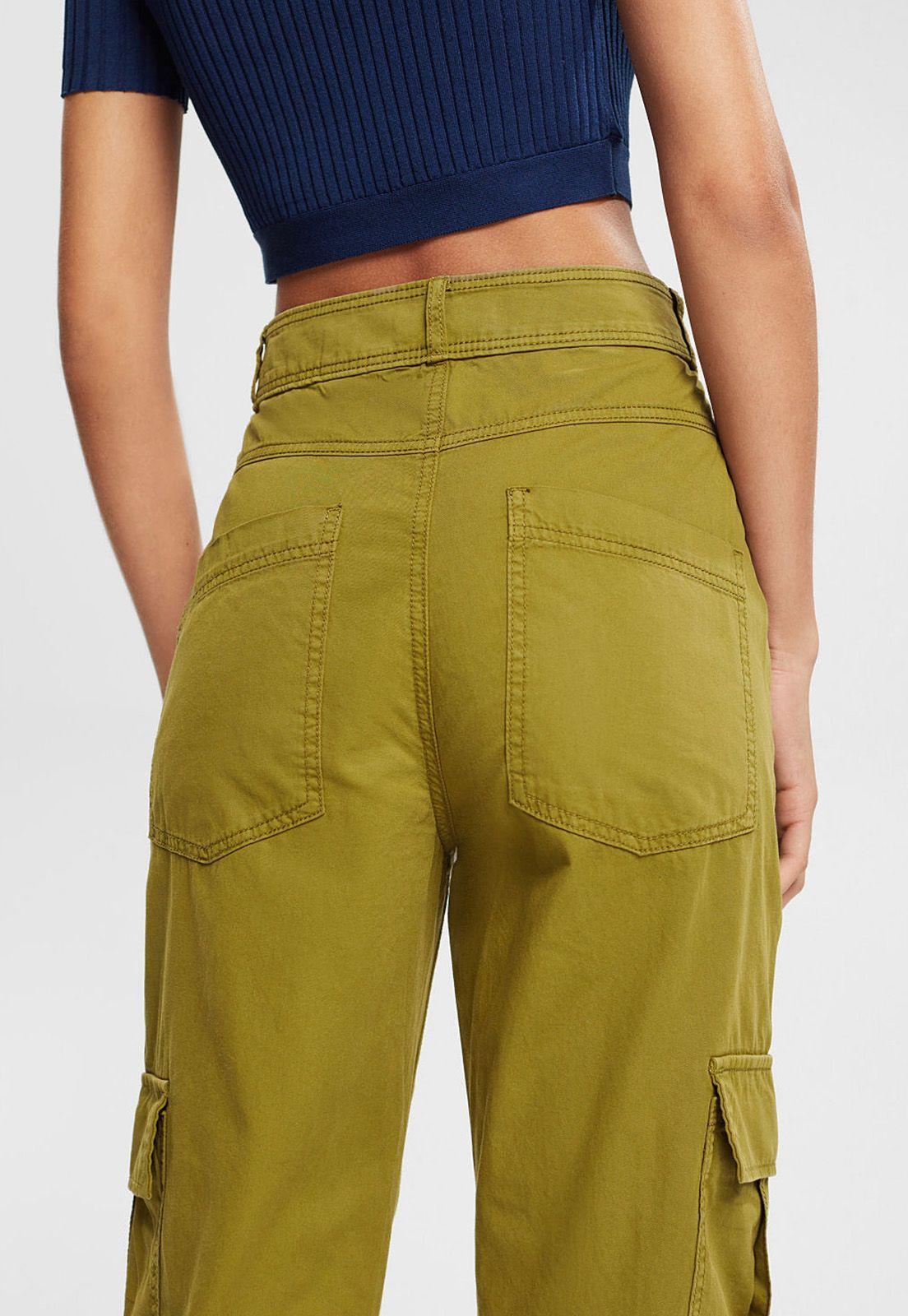 Pantalones Cargo De Talle Alto Esprit-2