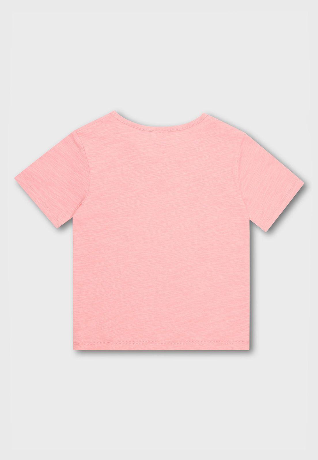 Polera Manga Corta Niña Osito POAV528RD-1