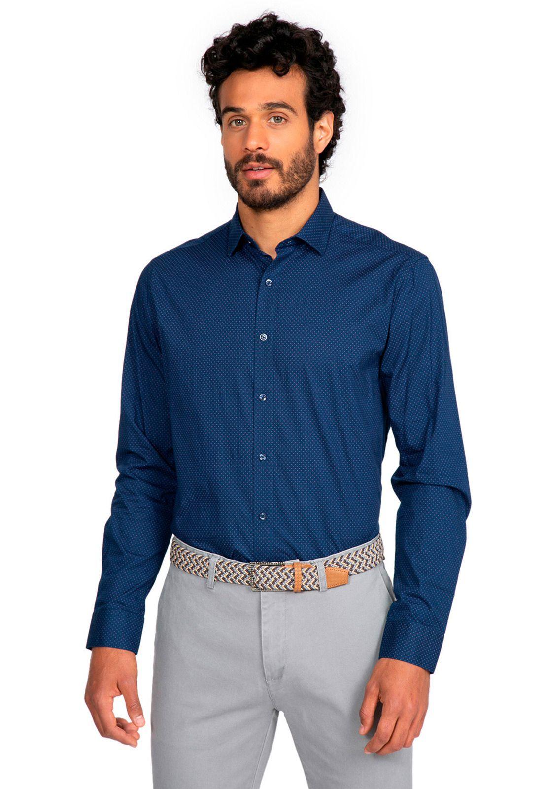 Camisa Sport Azul-0