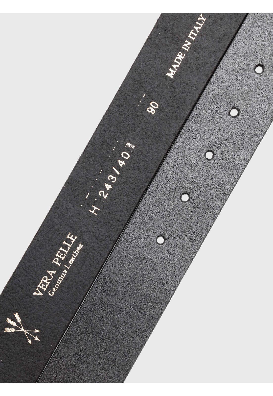 Cinturón Cuero Texturado Negro Arrow CI28003NE-3