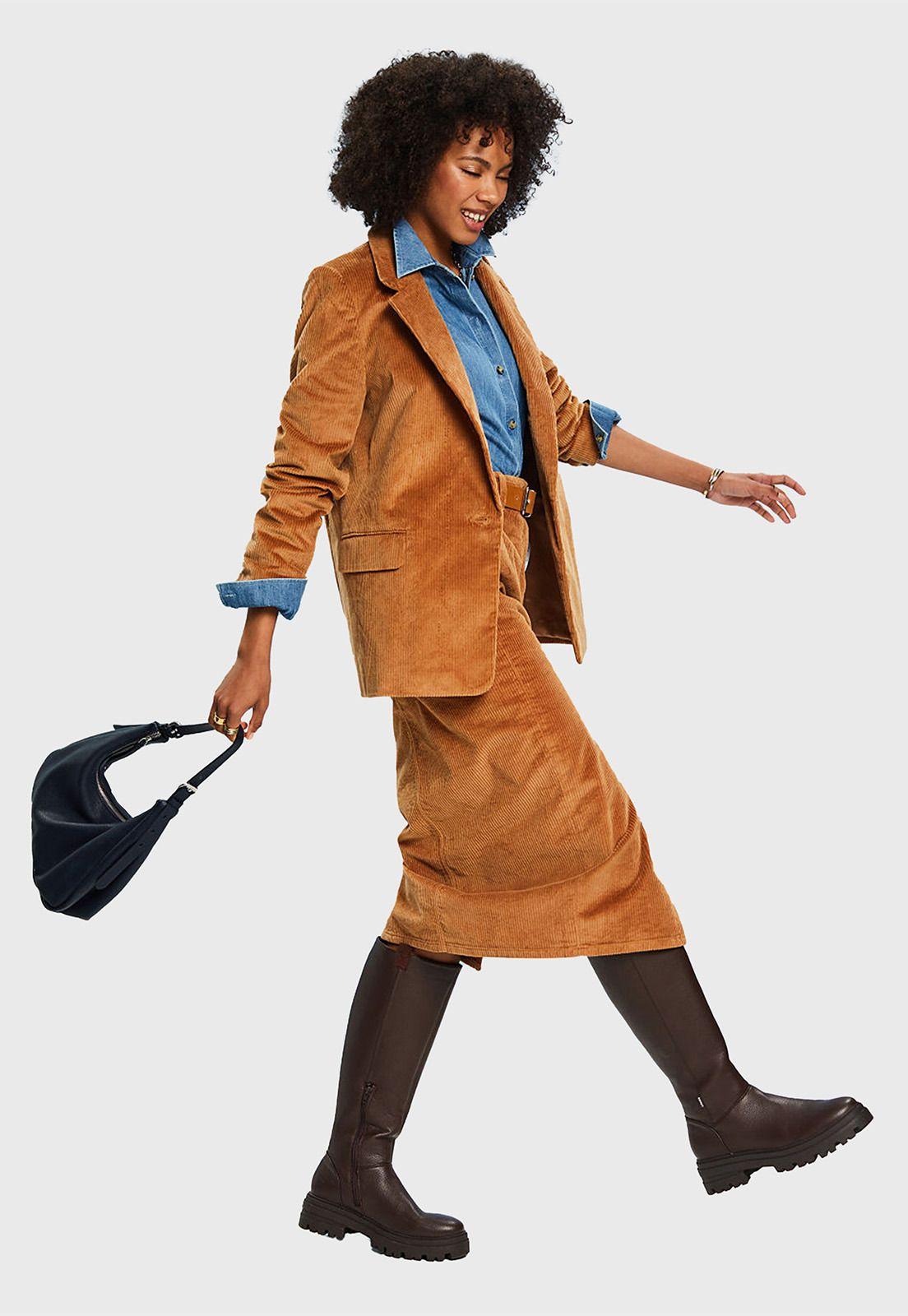 Blazer Oversize De Pana Mujer Esprit-3