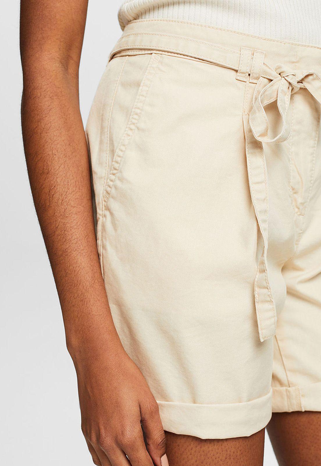 Short De Sarga Con Cinturón Mujer Esprit 044EE1C325-2
