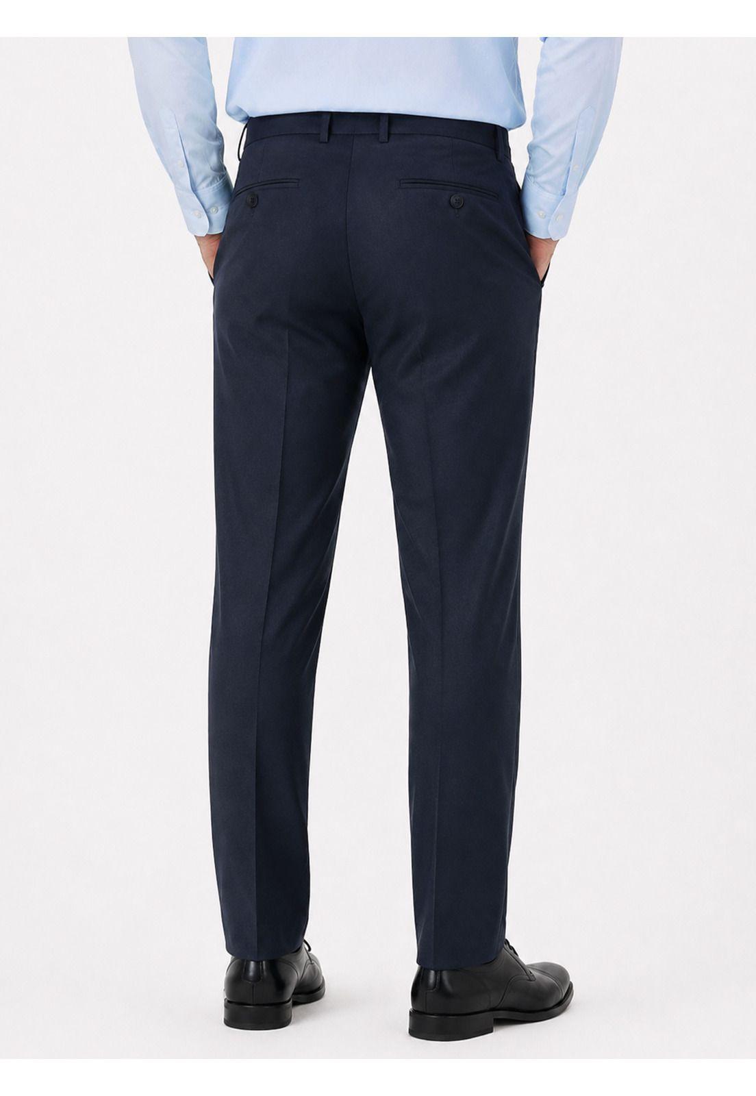Traje Ceremonia Liso Spandex Tailored Fit Azul Marino Arrow AM34030NB-7