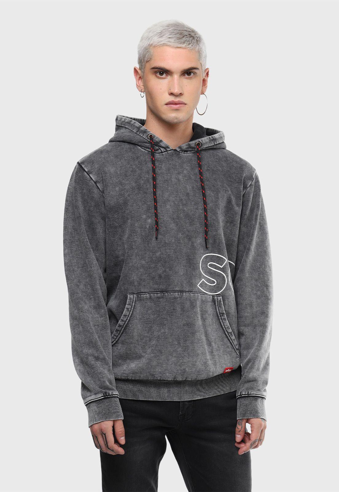 Poleron Con Gorro Gris Oscuro Soviet SVPL204GO-0