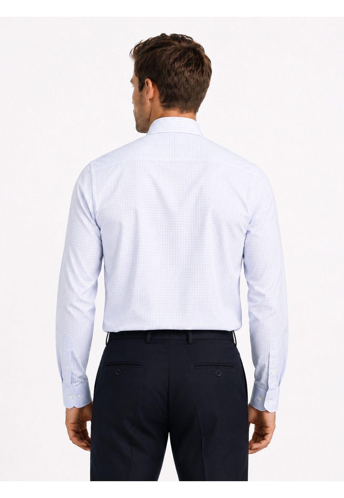 Camisa Formal Cuadros Non Iron Tailored Fit Blanco Arrow ARM0496BL-1