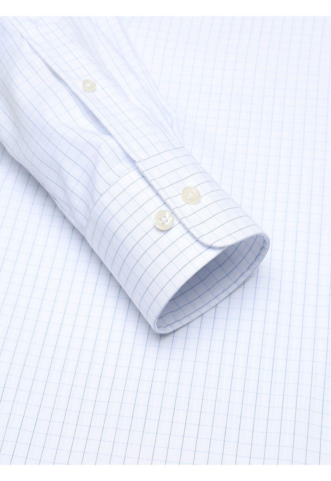 Camisa Formal Cuadros Non Iron Tailored Fit Blanco Arrow ARM0496BL-4