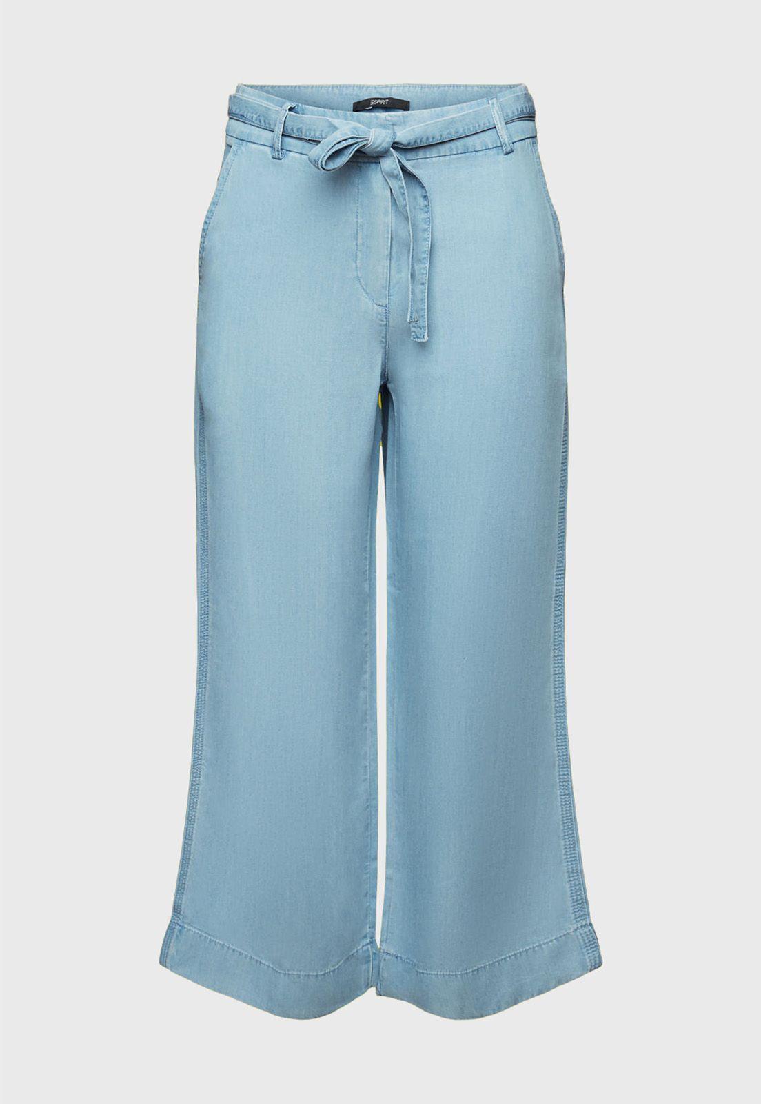 Pantalón Con Pierna Ancha Mujer Esprit-3
