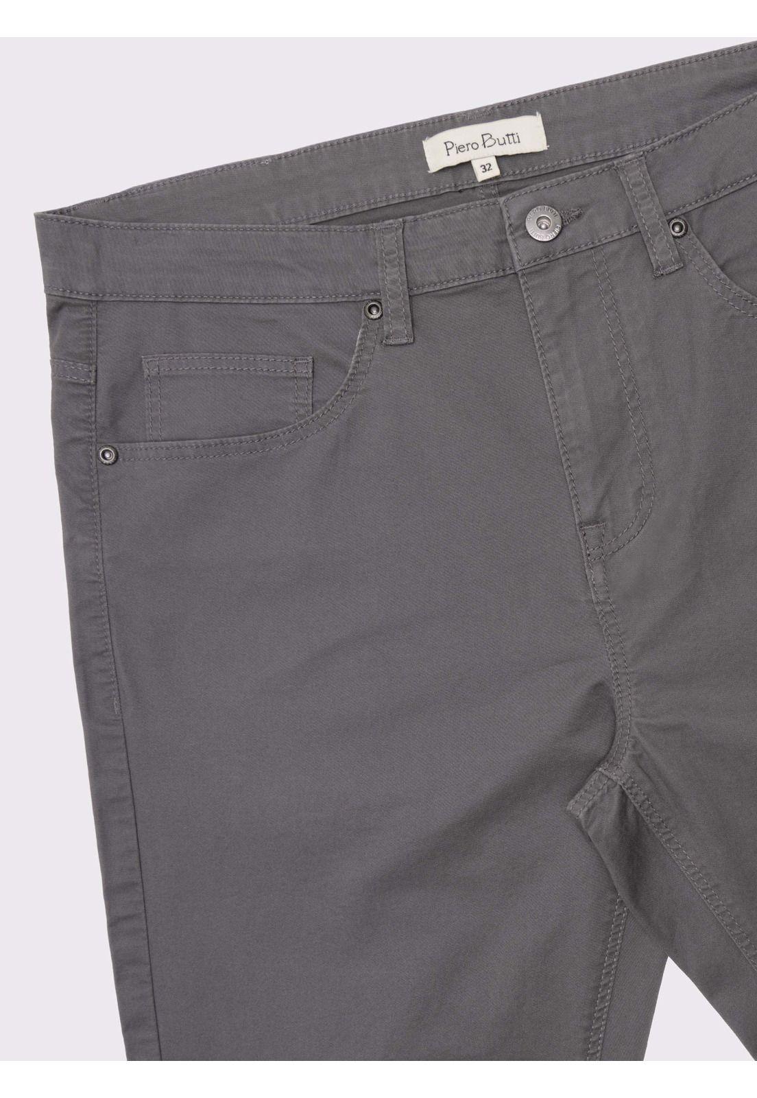 Pantalón 5 Pocket Spandex Regular Fit Gris Piero Butti PBDVB02GR-4