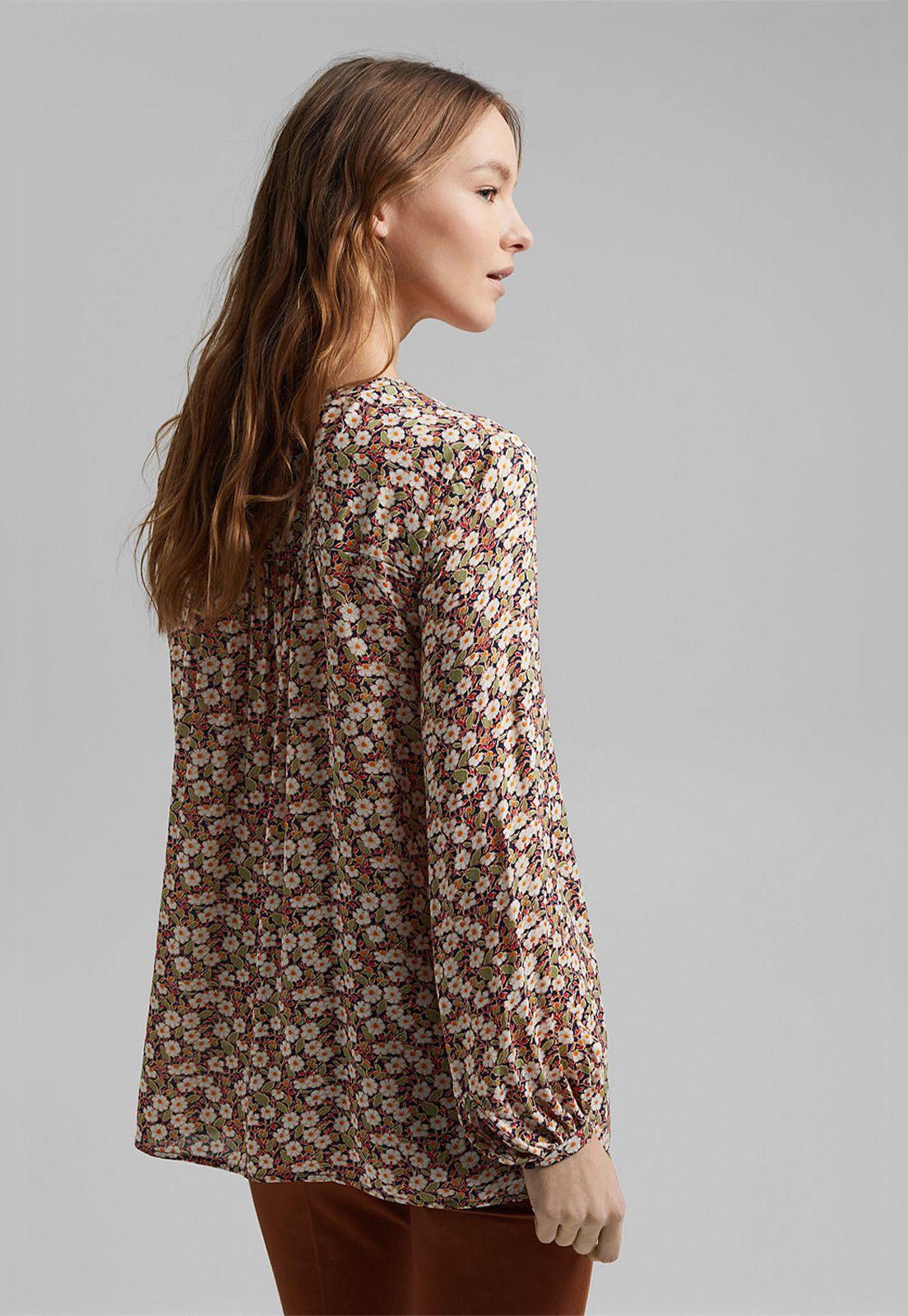 Blusa Mujer Manga Larga Estampada Esprit-1