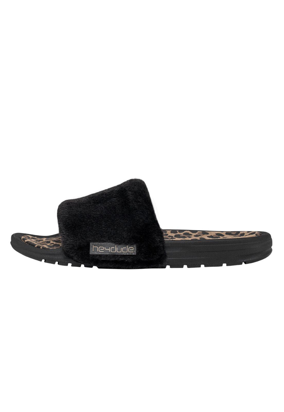 Sandalia Peggy Black Cheetah HeyDude-0