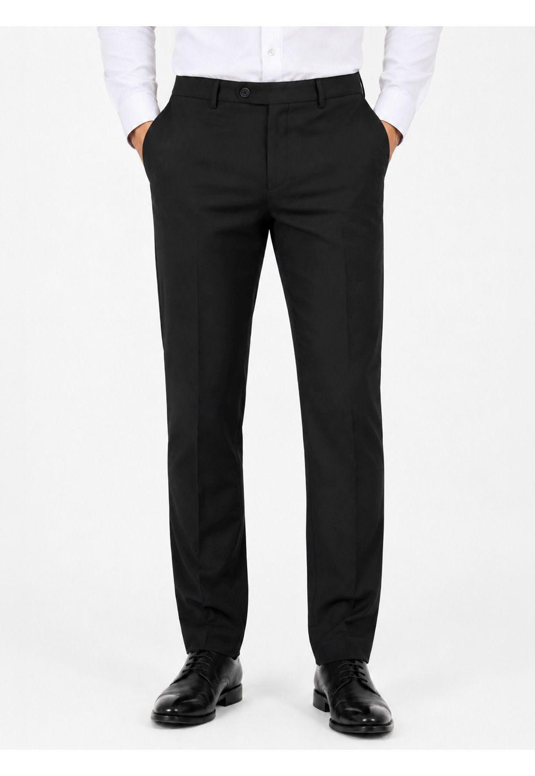 Traje Ceremonia Liso Spandex Slim Fit Negro Arrow AM32040NE-6