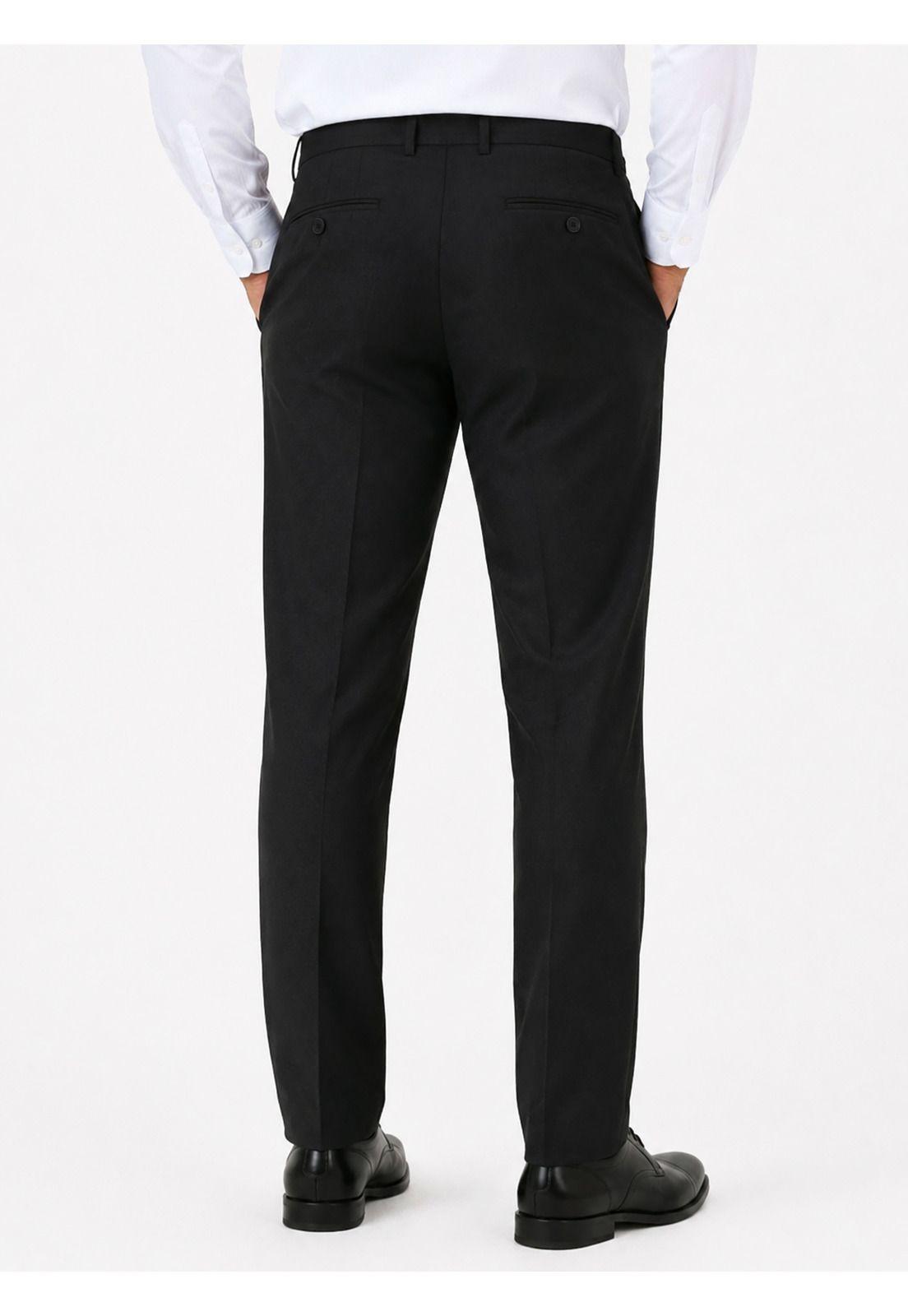 Traje Ceremonia Liso Spandex Slim Fit Negro Arrow AM32040NE-7