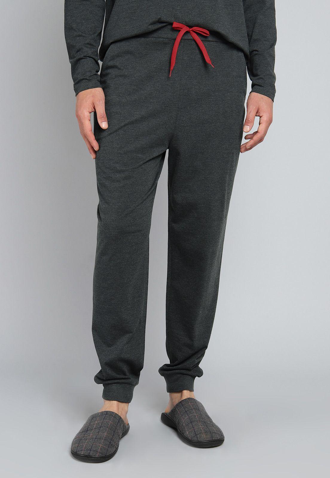 Pijama Largo Liso Arrow P1I3108GR-4