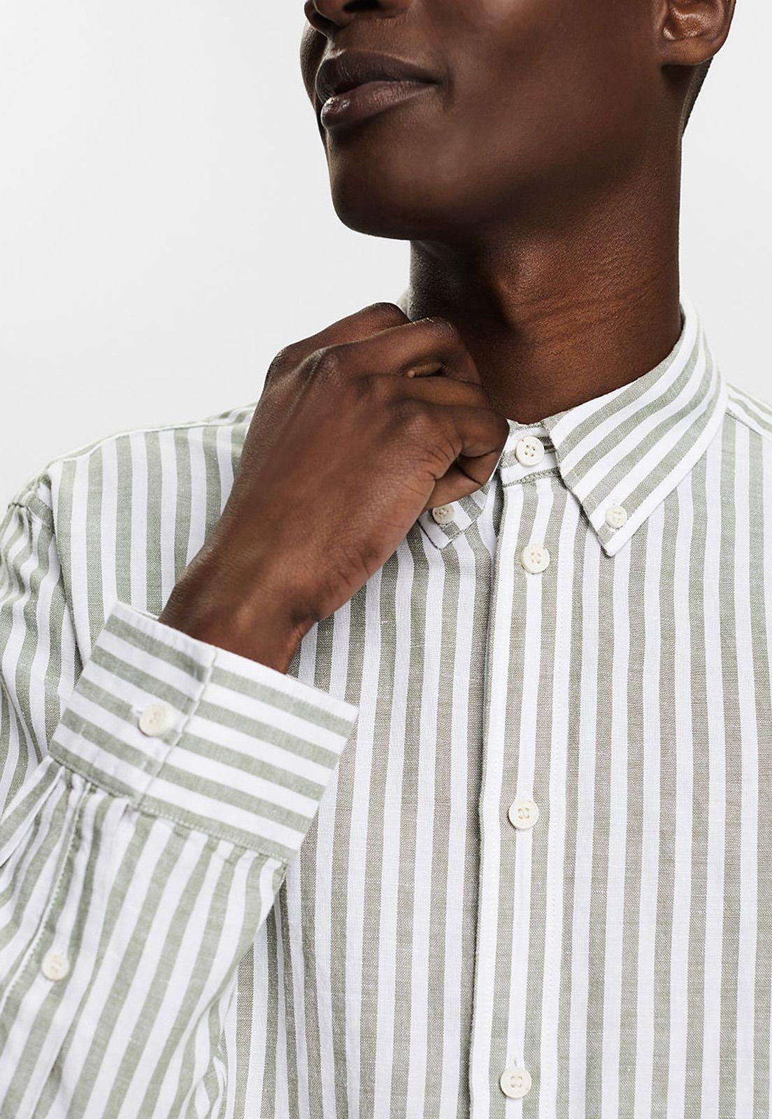 Camisa De Popelina De Algodón Hombre Esprit 034EE2F303-2