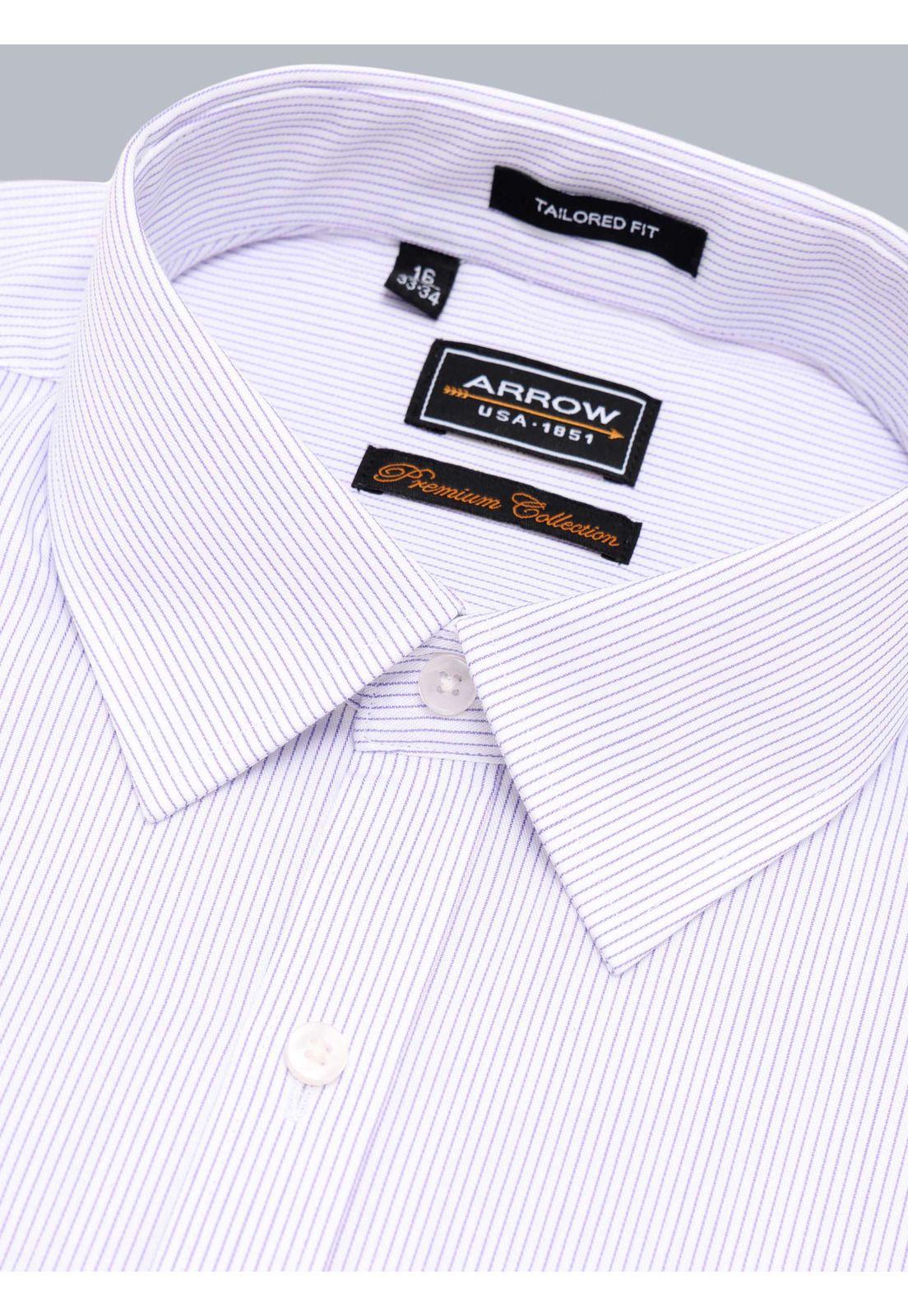 Camisa Formal A Rayas Tailored Fit Lila Arrow ARM0525LI-1