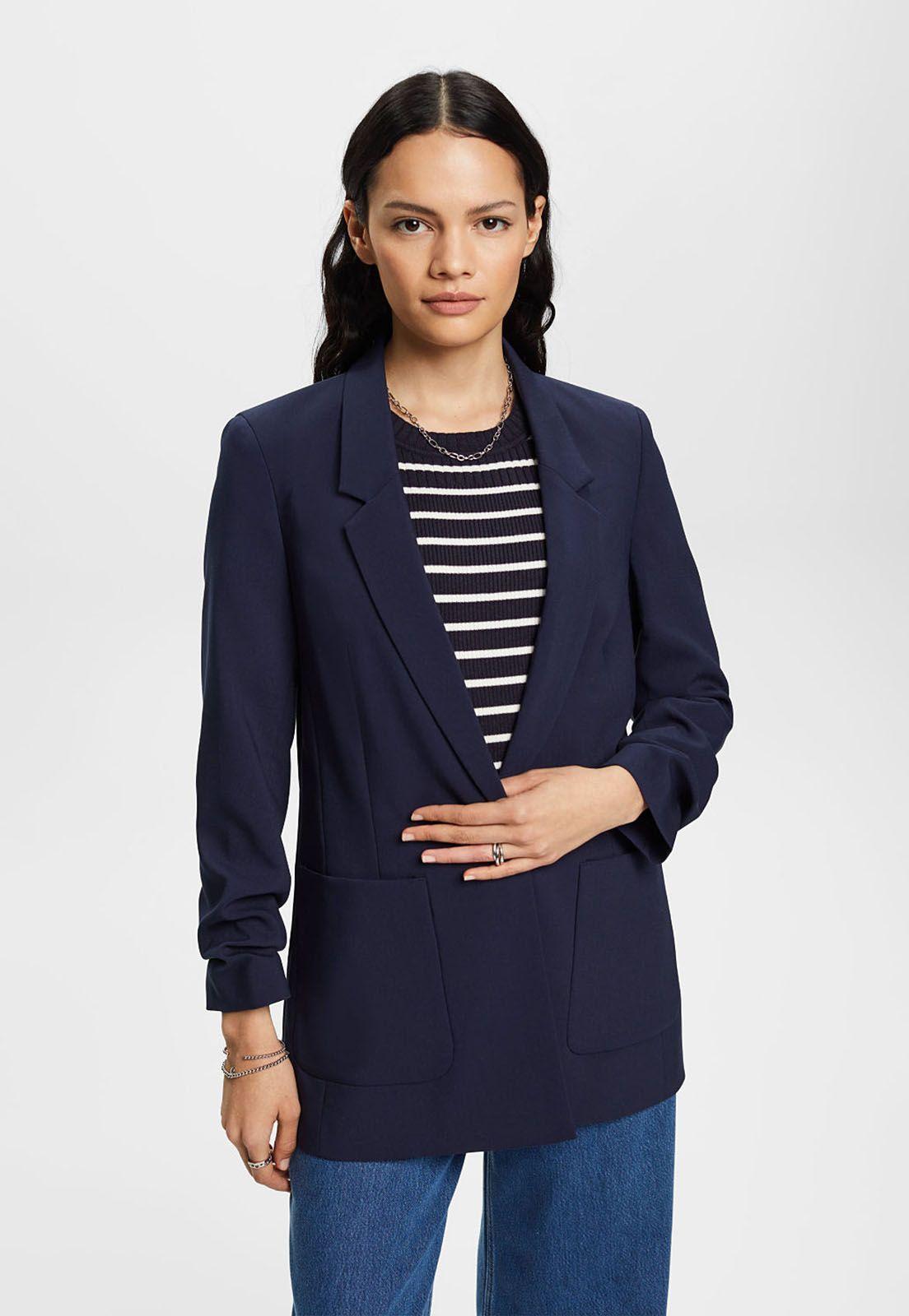 Blazer Con Mangas Fruncidas Mujer Esprit invierno-0