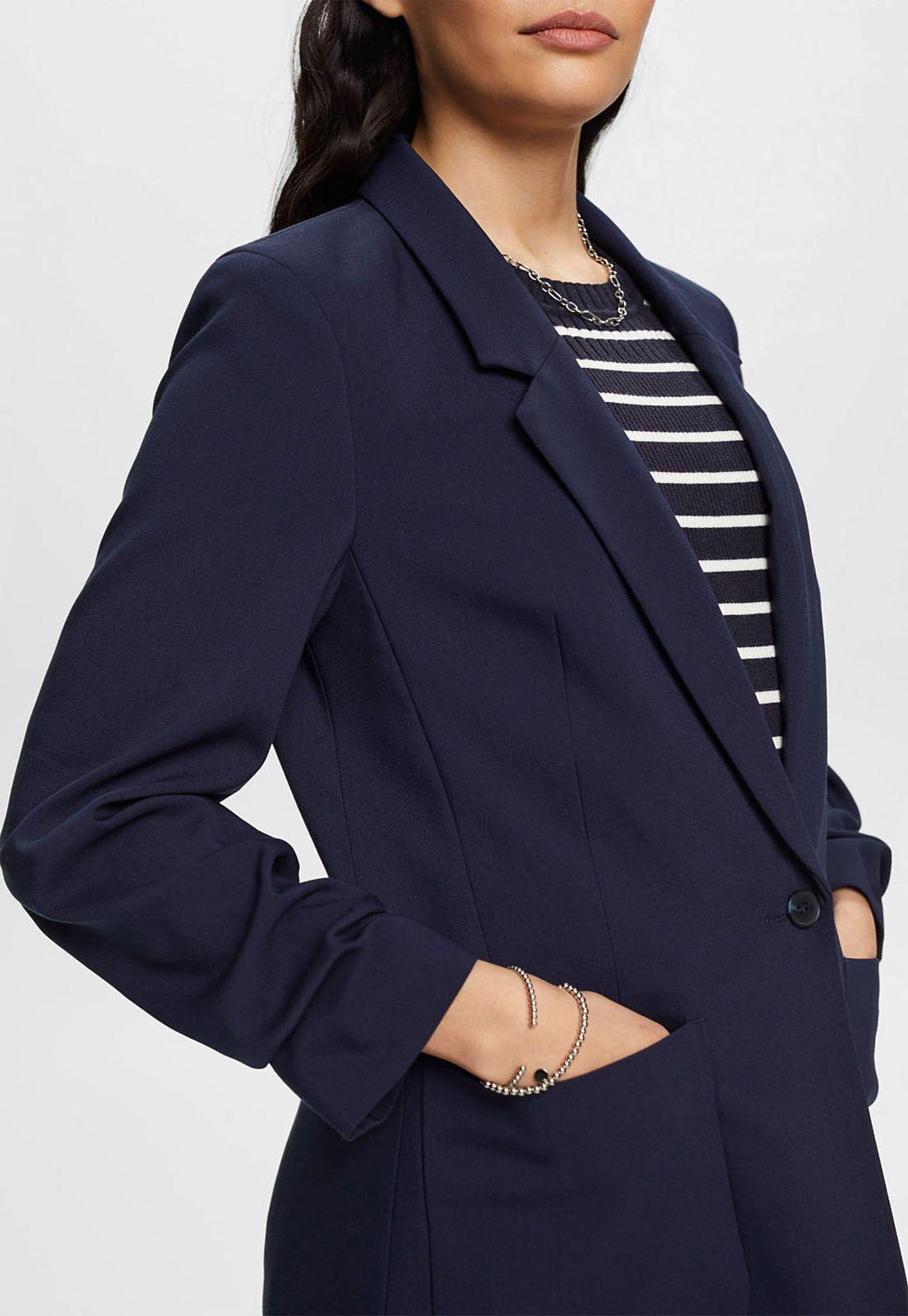 Blazer Con Mangas Fruncidas Mujer Esprit invierno-2