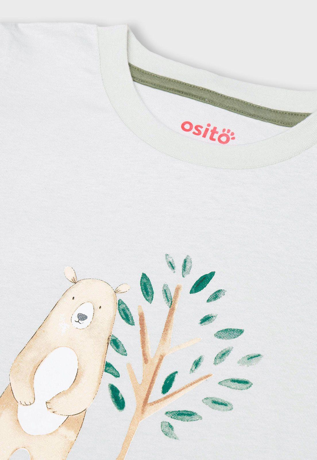 Polera Estampada Niño Osito-2