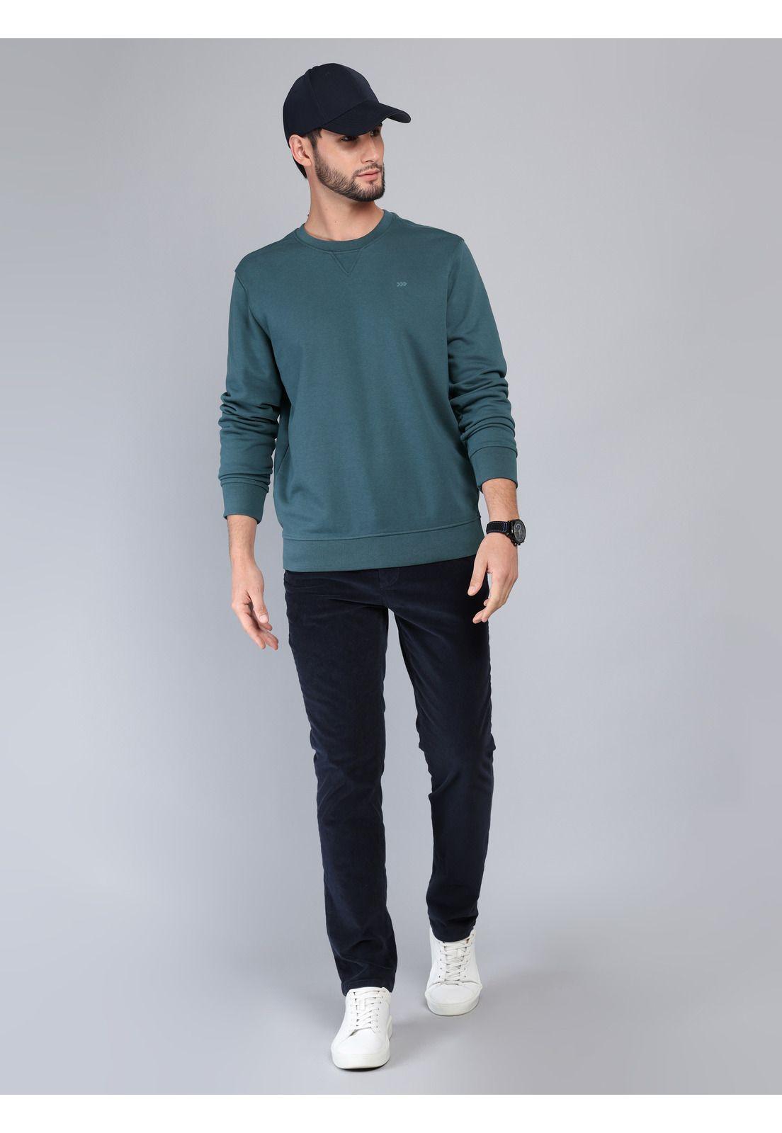 Polerón Cuello Redondo Regular Fit Petróleo Arrow PL33027PE-3