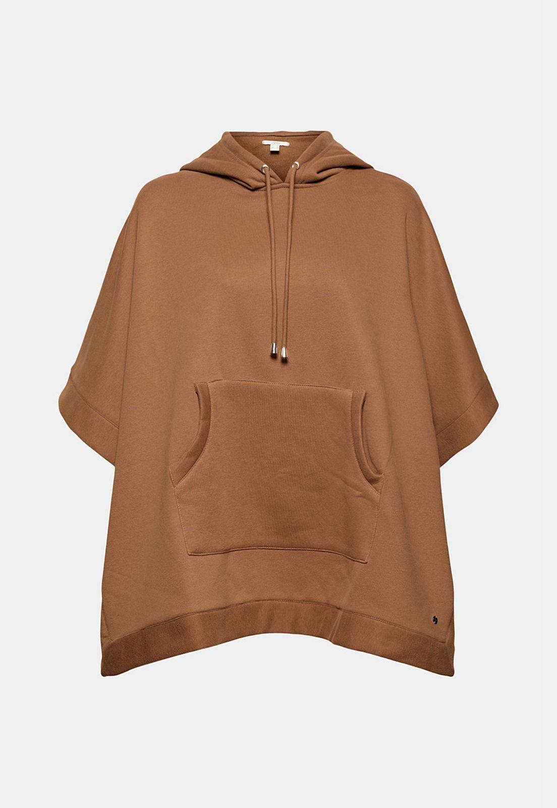 Poncho Mujer Con Capucha Esprit Gris oscuro-0
