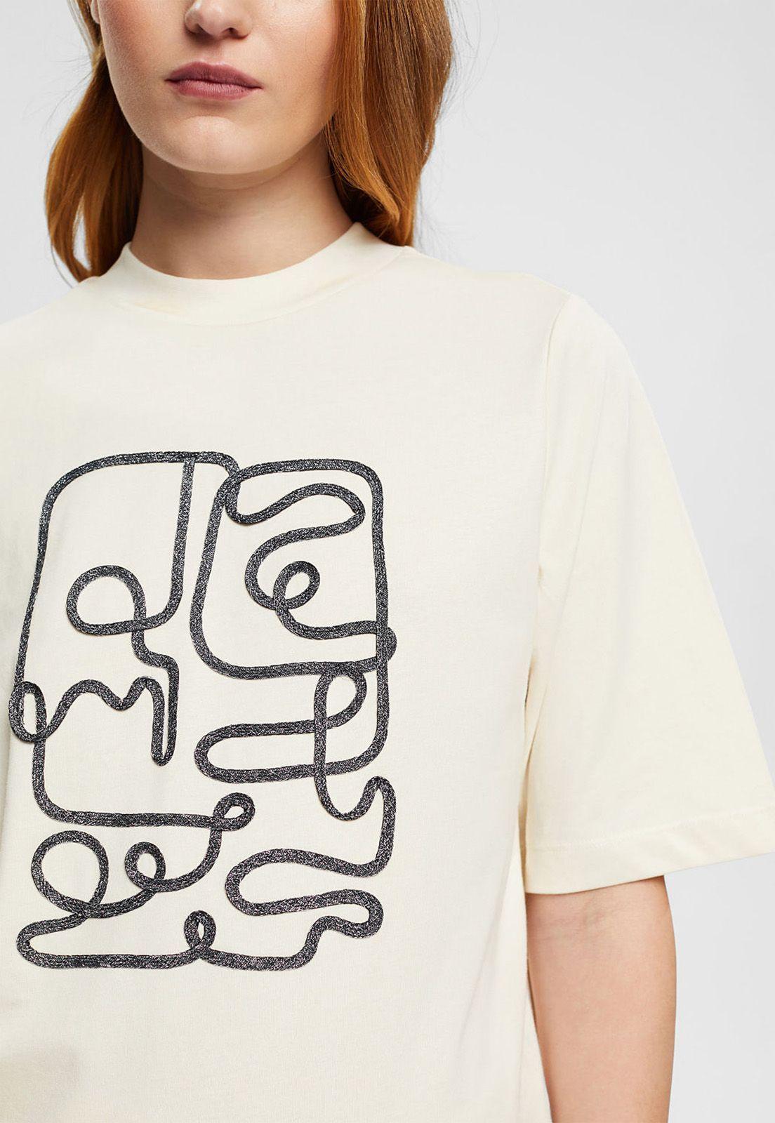 Polera De Algodón Manga Corta Mujer Esprit-2