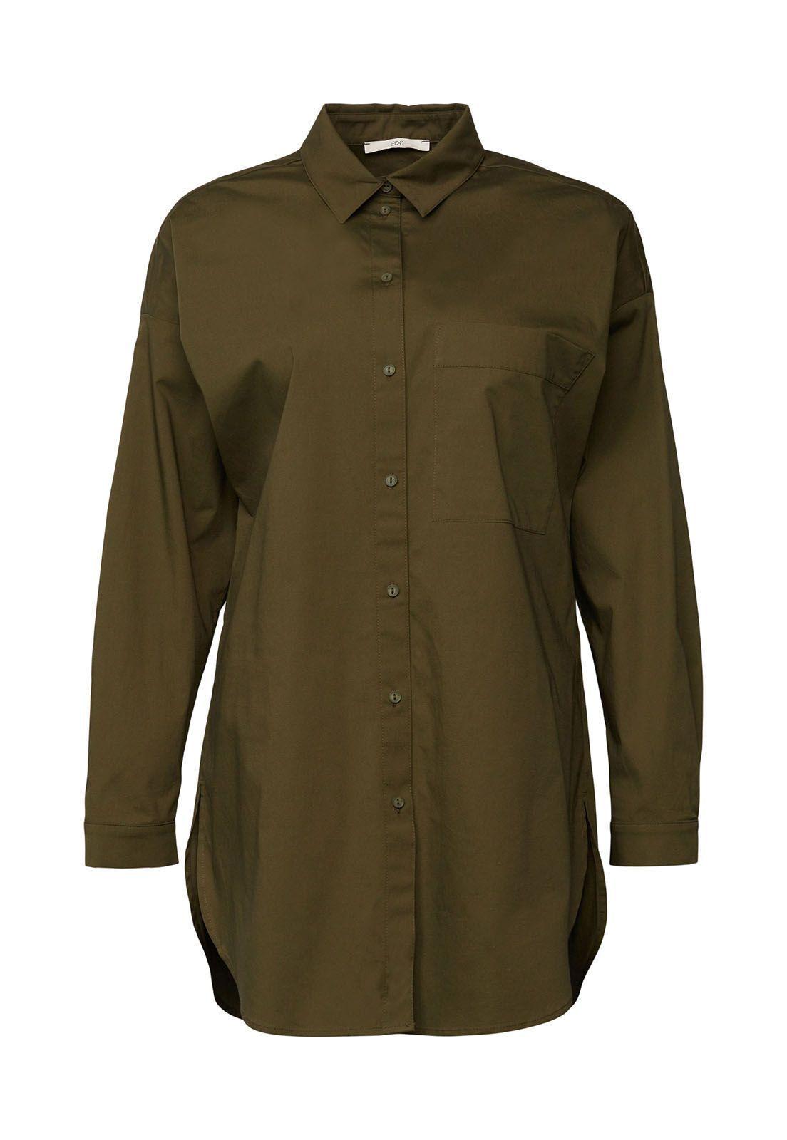 Blusa De Algodón Con Bolsillo Mujer Esprit-2