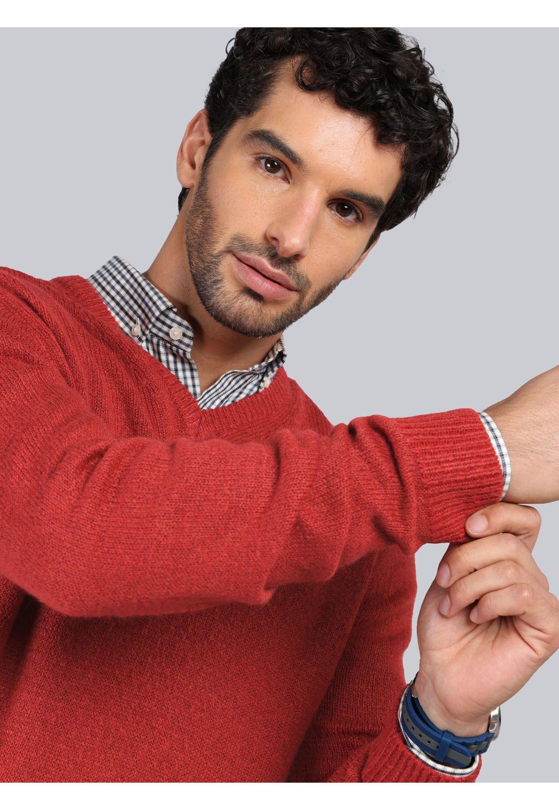 Sweater Cuello V Piero Butti PBCII50RO-2