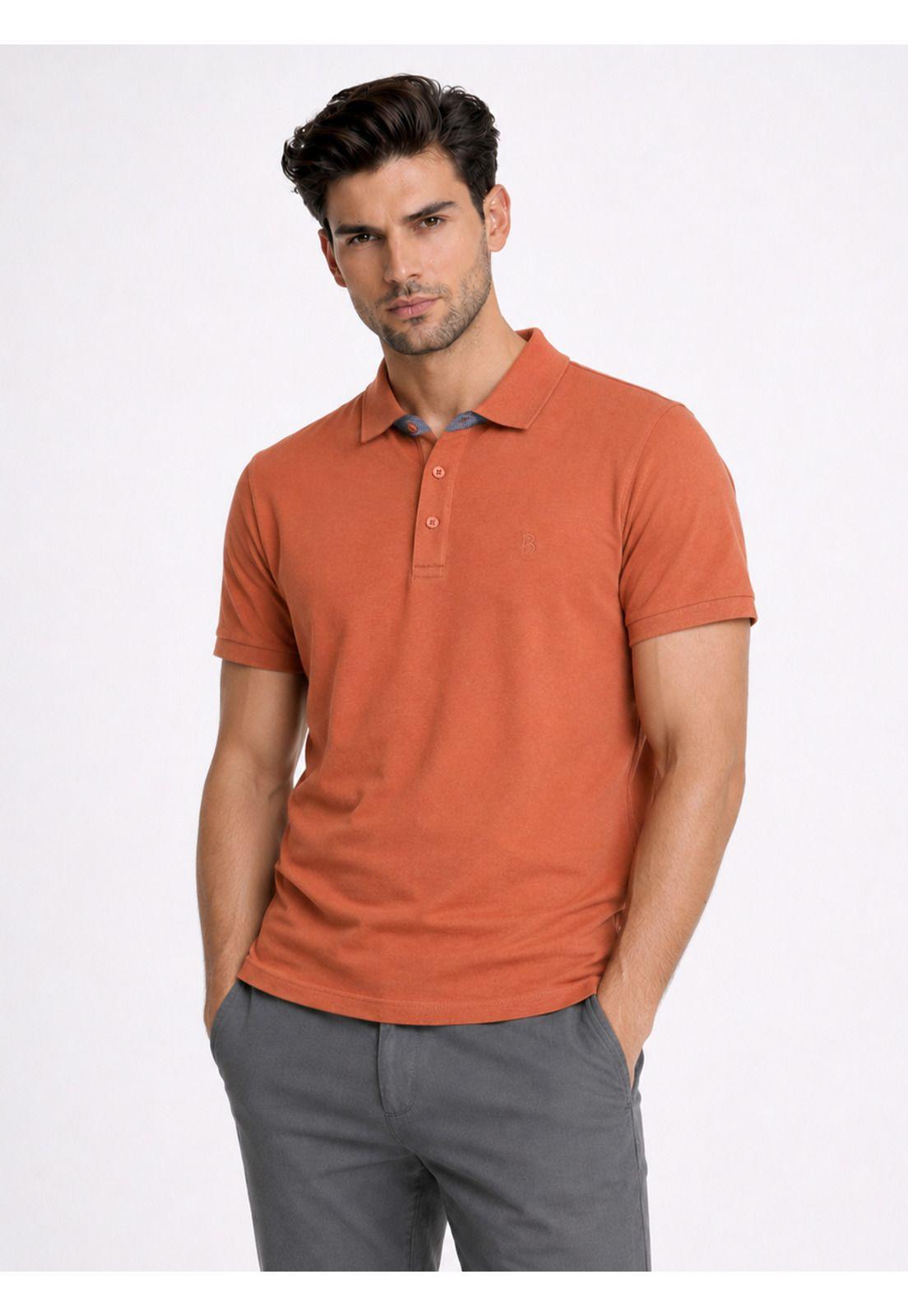 Polera Pique Regular Fit Terracota Piero Butti PBDVK50TE-0