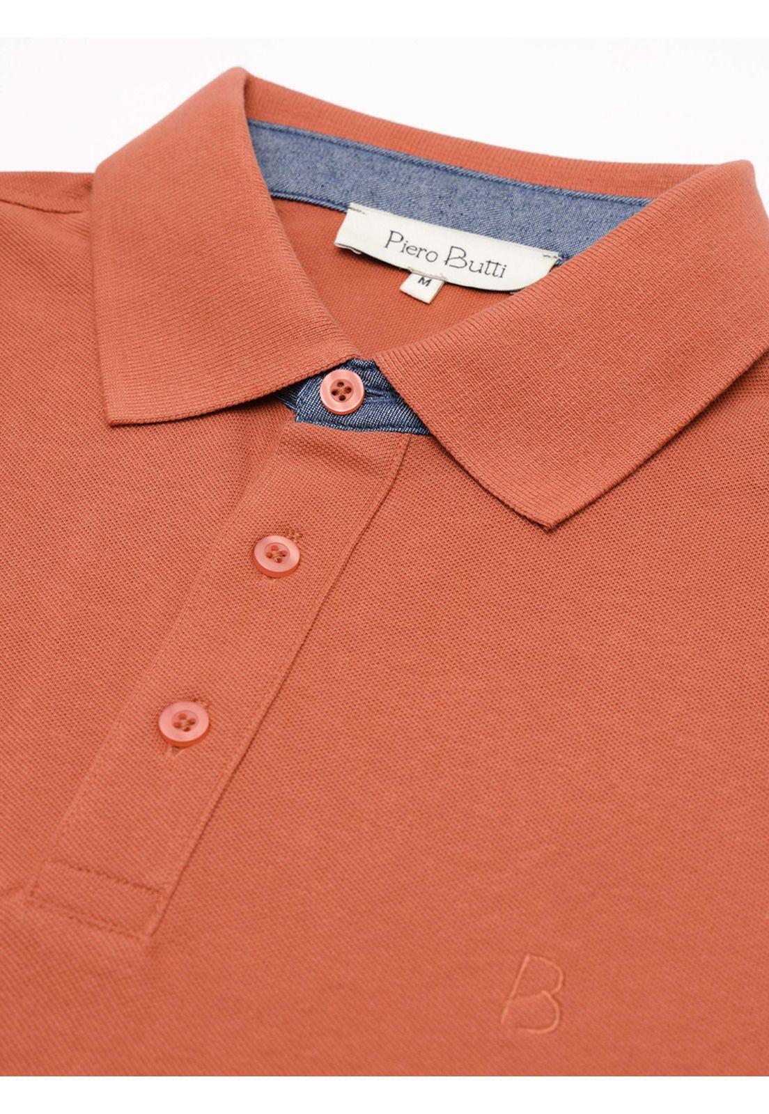 Polera Pique Regular Fit Terracota Piero Butti PBDVK50TE-4