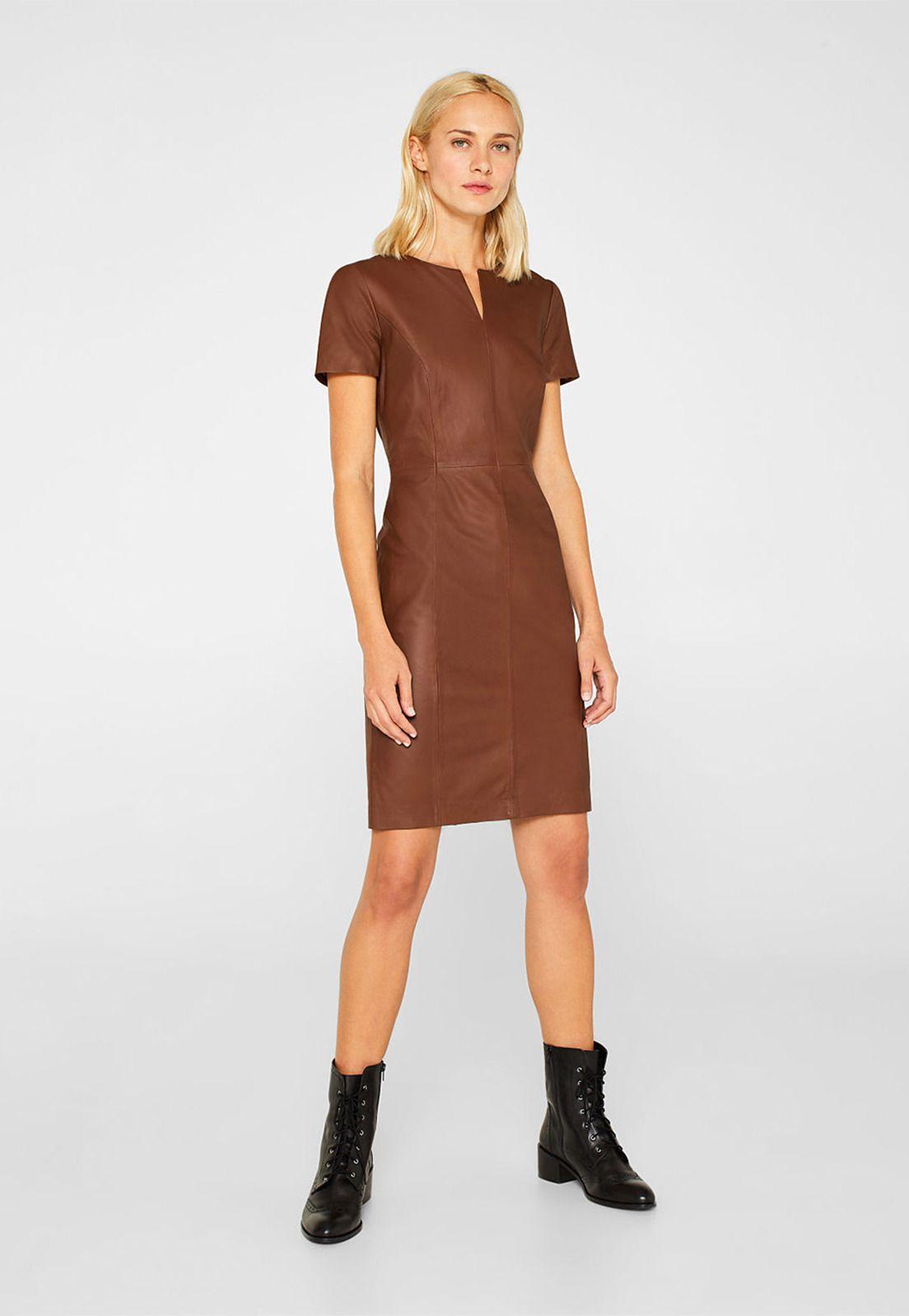 Vestido De Cuero Esprit-0