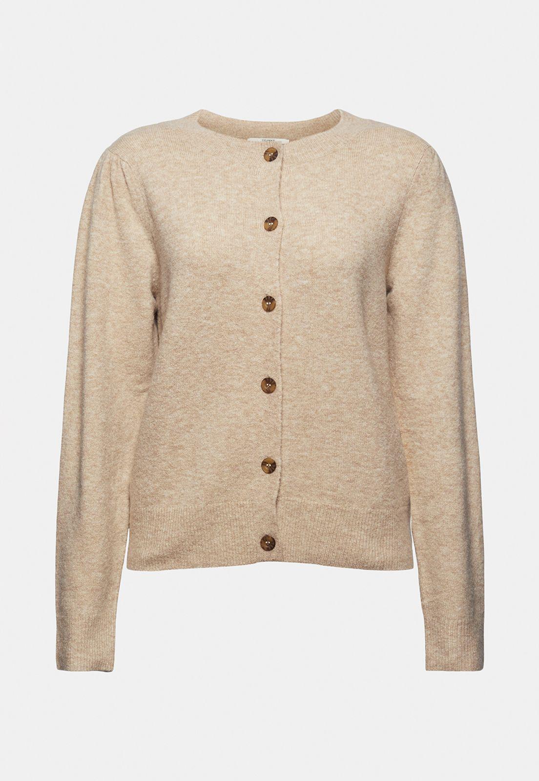 Cárdigan Con Mangas Fruncidas Esprit-3