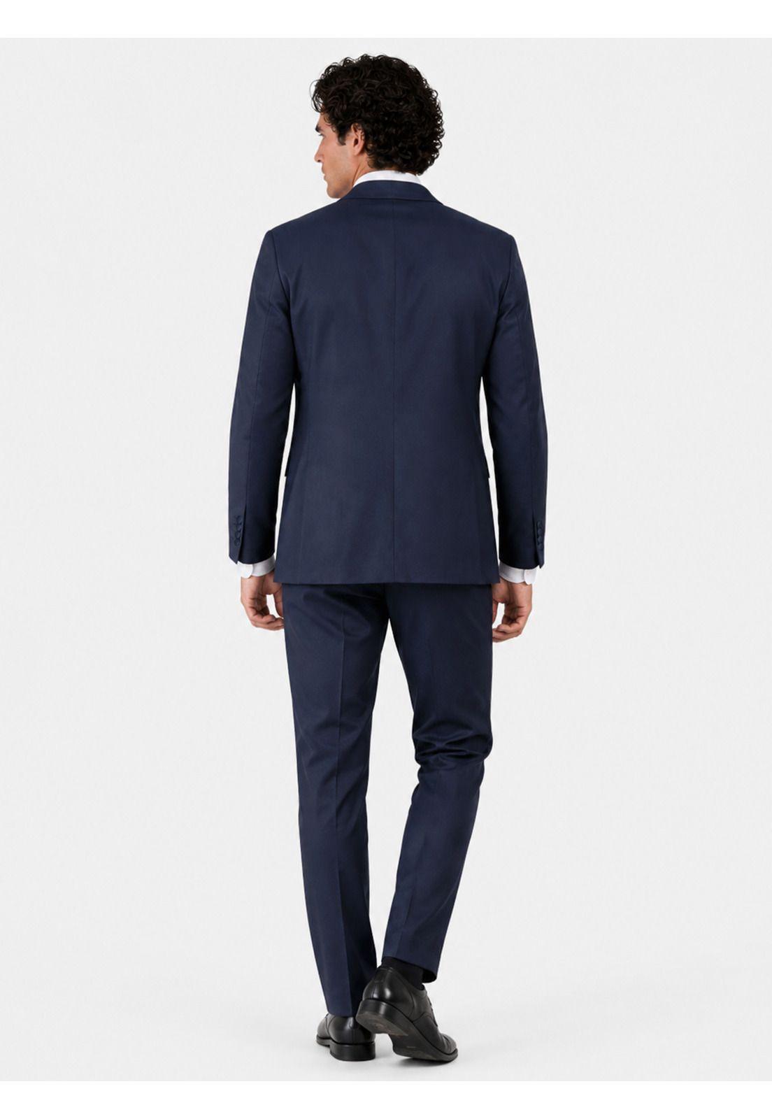 Traje Ceremonia Liso Spandex Slim Fit Azul Arrow AM32041AZ-1