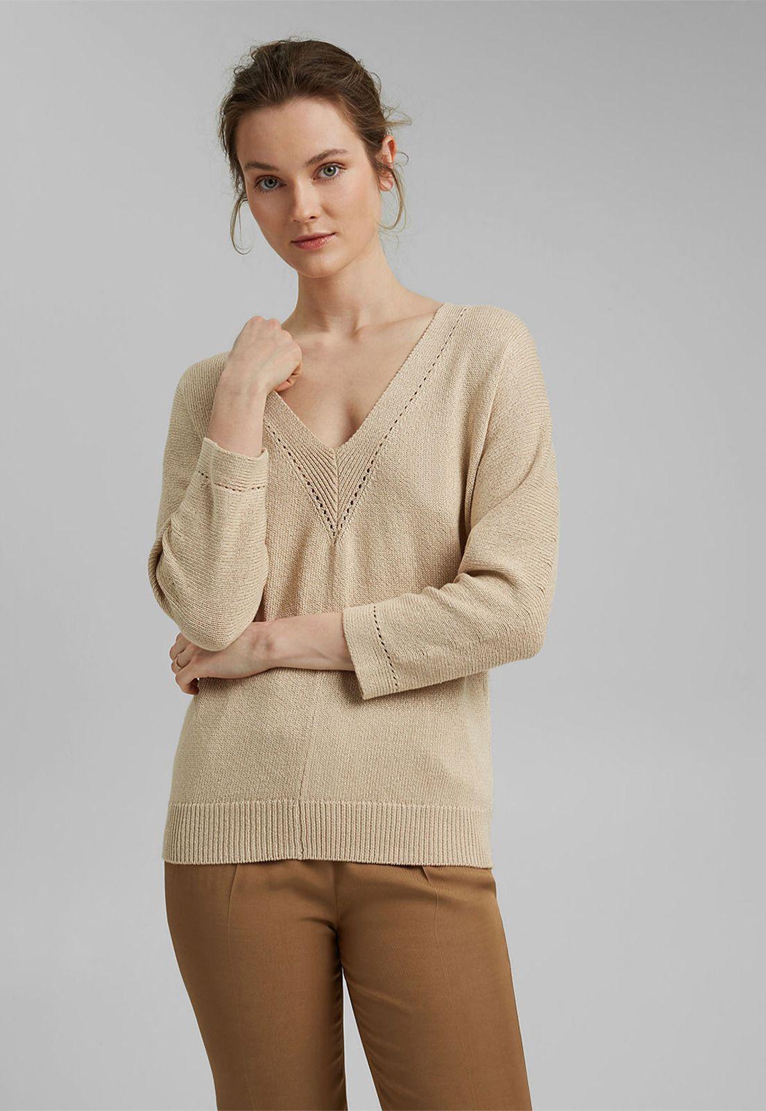 Sweater Mujer Cuello V Esprit-0