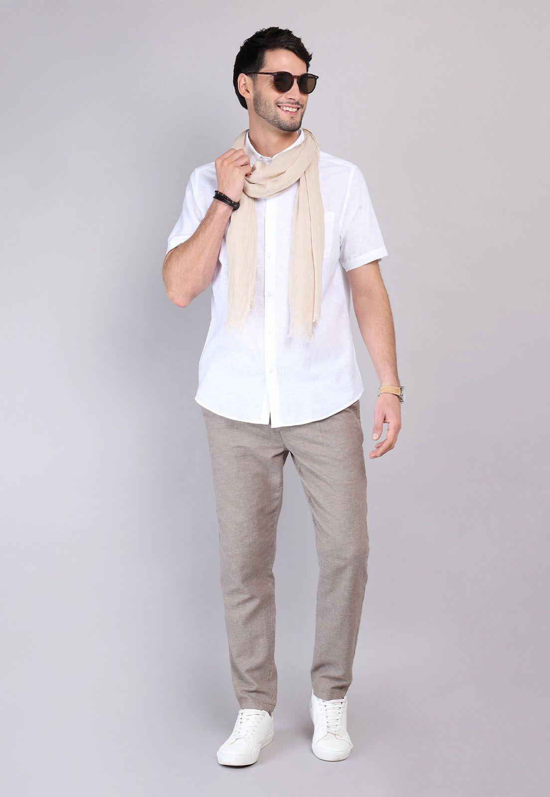 Camisa Lino Algodón Arrow-3