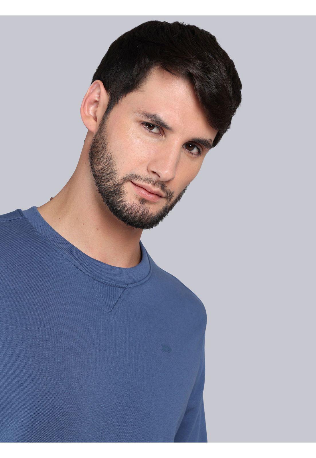 Polerón Cuello Redondo Regular Fit Denim Arrow PL33027DE-2