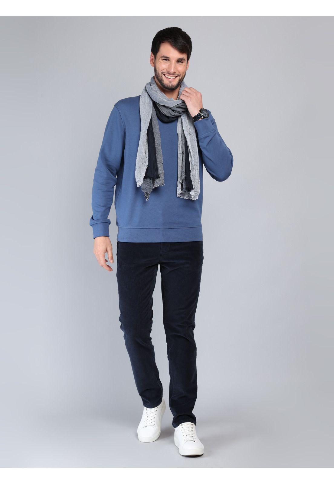 Polerón Cuello Redondo Regular Fit Denim Arrow PL33027DE-3